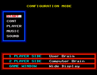 Configuration Mode Screen